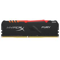 Memória 8GB DDR4 3200MHz HyperX Fury RGB - CL16 - Preto - KF432C16BB2A/8 - Kingston