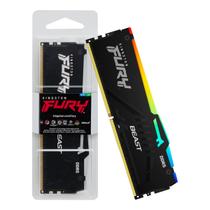 Memoria 8gb Ddr5 6000 Cl36 1.35V Fury Beast Preto RGB KF560C36BBEA-8 Kingston
