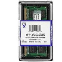 Memoria 8Gb Notebook Kingston Ddr3 1333Mhz Kvr1333D3S9/8G