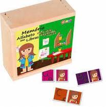 Memória alfabeto em libras - mdf - 52 peças - ec st