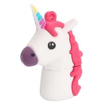 Memória cache 32g cavalo bonito usb 2.0 flash drives usb memory stick cartoon pen drive branco
