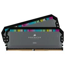 Memória Corsair Dominator Platinum para AMD, RGB, 32GB (2x16GB), 5200MHz, DDR5, C40, Preto - CMT32GX5M2B5200Z40