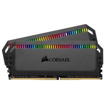 Memória Corsair Dominator RGB, 32GB (2x16GB), 3200MHz, DDR4, C16, Preto - CMT32GX4M2C3200C16