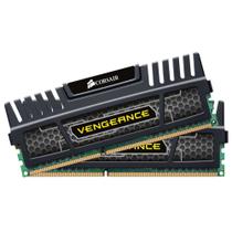 Memória Corsair Vengeance 16GB (2x8GB), 1600MHz, DDR3, C10, Preto - CMZ16GX3M2A1600C10