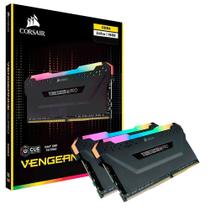 Memória Corsair Vengeance LED RGB PRO 16GB (2x8GB) 2666Mhz DDR4 CL16 Black - CMW16GX4M2A2666C16