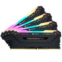 Memória Corsair Vengeance RGB Pro, 32GB (4x8GB), 3200MHz, DDR4, CL16, Preto - CMW32GX4M4C3200C16