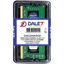 Memória Dale7 Ddr4 8Gb 3200 Mhz Notebook 1.2V