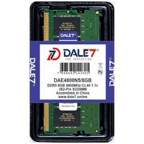 Memória Dale7 Ddr5 8Gb 4800 Mhz Notebook 1.1V
