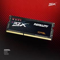 Memória DDR3 PC3l 8GB 1600MHz 1.35v RZX-D3D11M1600BL RZX Fatality PC/Notebook