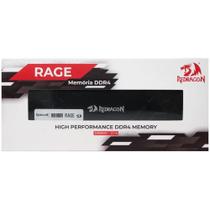 Memória DDR4 8GB 3200MHz Redragon Rage Black GM-707
