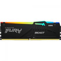 Memória ddr5 kingston fury beast, rgb, 8gb, 5200mhz, black kf552c40bba-8
