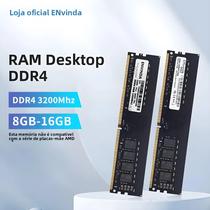 Memória DIMM DDR4 3200MHz De 8GB E 16GB Para Computador Desktop, Sem Suporte Para Placa Mãe AMD