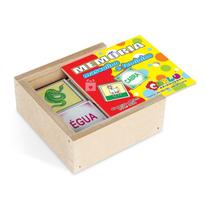 Memória Educativa Masculino e Feminino Jogo Pedagógico Lúdico MDF - Carlu - 3 anos