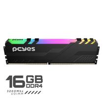 Memoria Gamer Pcyes Udimm 16Gb Ddr4 3200Mhz Black Com Rgb