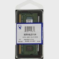 Memória Kingston, 4GB, 1600MHz, DDR3L, Para Notebook - KVR16LS11/4