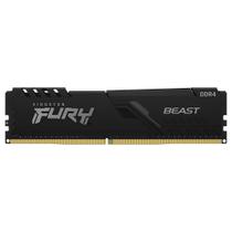 Memória Kingston Fury Beast, 8GB, 3200MHz, DDR4, CL16, Preto - KF432C16BB/8