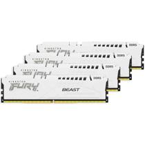 Memória Kingston Fury Beast para Intel XMP, 128GB (4x32GB), 5200MHz, DDR5, CL40, Branco - KF552C40BWK4-128