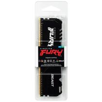 Memória Kingston Fury Beast, RGB, 16GB, 3200MHz, DDR4, CL16, Preto, KF432C16BBA/16