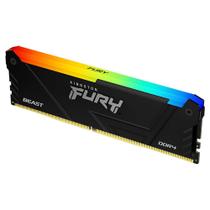 Memória Kingston Fury Beast RGB, 32GB, 2666MHz, DDR4, CL16, Preto - KF426C16BB2A/32