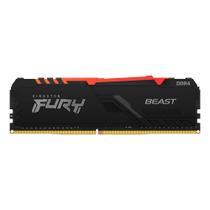 Memória Kingston Fury Beast,RGB,8GB,3200MHz,DDR4,CL16, Preto