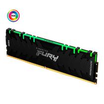 Memória Kingston Fury Renegade, 32GB (4x8GB), 3600MHz, DDR4, CL16, Preto, RGB, KF436C16RBAK4/32