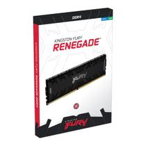 Memória Kingston Fury Renegade Black, 8GB, 3600MHz, DDR4, CL16, Preto, KF436C16RB/8