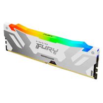 Memória Kingston Fury Renegade RGB White, 16GB, DDR5, 6000MHz, 1.35V, Desktop - KF560C32RWA-16