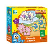 Memoria madeira - galinha pintadinha 710