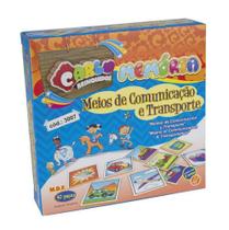 Memória Meios De Comunicação E Transporte - MDF - 40 Pçs - Carlu
