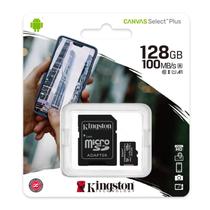 Memoria micro sd kingston 128gb classe 10 100mb/s canvas