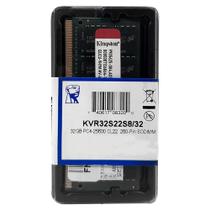 Memoria notebook 32gb - ddr4 - 3200mhz - kingston - sodim - kvr32s22s8/32