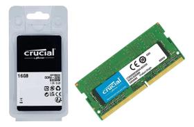 Memória Notebook Crucial 16GB DDR4 3200 Mhz 1Rx8 CL22 PC4 25600 CT16G4SFRA32A