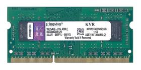 Memória Notebook DDR3 2GB 1333mhz Kingston KVR1333D3S8S9/2G Memória Notebook DDR3 2GB 1333mhz Kingston KVR1333D3S8S9/2G