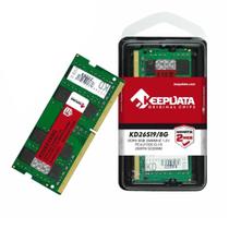 Memória Notebook Keepdata 8gb Ddr4 2666mhz Cl19 Kd26s19/8g Memória Notebook Keepdata 8gb Ddr4 2666mhz Cl19 Kd26s19/8g