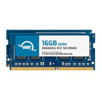 Memória OWC 32 GB (2x16 GB) DDR4 2666 MHz ECC SODIMM 1,2 V Memória OWC 32 GB (2x16 GB) DDR4 2666 MHz ECC SODIMM 1,2 V