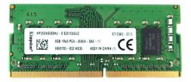 Memória Para Notebook 08GB Kingston DDR4 2666Mhz 1Rx8 PC4 21300 PC4 2666V HP26D4S9S8HJ8