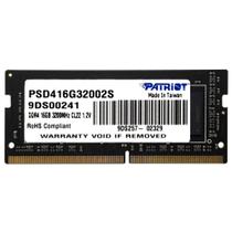 Memoria patriot signature 16gb ddr4 3200mhz psd416g32002s - notebook Memoria patriot signature 16gb ddr4 3200mhz psd416g32002s - notebook