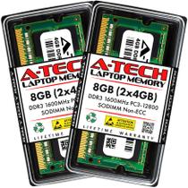 Memória RAM A-Tech 8GB (2x4GB) DDR3 1600MHz PC3-12800 CL11