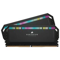 Memória RAM Corsair Dominator Platinum, RGB, 32GB (2x16GB), 6200MHz, DDR5, CL36, Preto - CMT32GX5M2X6200C36