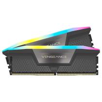 Memória RAM Corsair Vengeance RGB, 64GB (2x32GB), 5200MHz, DDR5, CL40, Preto - CMH64GX5M2B5200C40