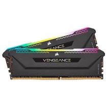 Memória RAM Corsair Vengeance RGB PRO SL, 16GB (2x8GB), 3200MHz, DDR4, CL16, Preto - CMH16GX4M2E3200C16