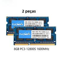 Memória RAM DDR3 1600MHz 16GB (2x8GB) SODIMM para Laptop - PC3-12800S