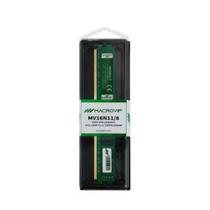 Memória RAM DDR3 MV16N11-8 8GB 1600MHz CL11 PC3-12800 Macrovip Memória RAM DDR3 MV16N11-8 8GB 1600MHz CL11 PC3-12800 Macrovip