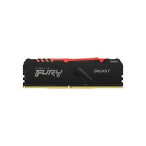 Memória Ram Ddr4 Kingston 3200 Mhz 8 Gb Fury Beast Rgb Kf432C16Bba Preto