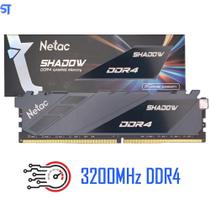 Memória Ram Gamer Desktop 16Gb Ddr4 3200Mhz Netac Shadow Cin