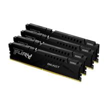 Memória RAM Kingston Fury Beast, 128GB (4x32GB), 5200MHz, DDR5, CL40,para Intel XMP, Preto - KF552C40BBK4-128