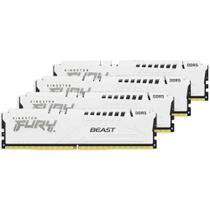 Memória RAM Kingston Fury Beast, 128GB (4x32GB), 5600MHz, DDR5, CL40,para Intel XMP, Branco - KF556C40BWK4-128 Memória RAM Kingston Fury Beast, 128GB (4x32GB), 5600MHz, DDR5, CL40,para Intel XMP, Branco - KF556C40BWK4-128
