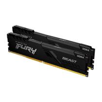 Memória RAM Kingston Fury Beast, 64GB (2x32GB), 3200MHz, DDR4, CL16, Preto - KF432C16BBK2/64