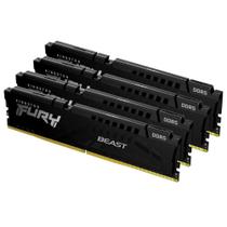 Memória RAM Kingston Fury Beast, 64GB (4X16GB), 6000MHz, DDR5, CL40,para Intel XMP, Preto - KF560C40BBK4-64 Memória RAM Kingston Fury Beast, 64GB (4X16GB), 6000MHz, DDR5, CL40,para Intel XMP, Preto - KF560C40BBK4-64