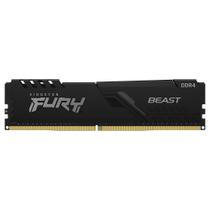 Memória RAM Kingston Fury Beast DDR4 8GB 3600MHz - Preto (KF436C17BB-8) Memória RAM Kingston Fury Beast DDR4 8GB 3600MHz - Preto (KF436C17BB-8)
